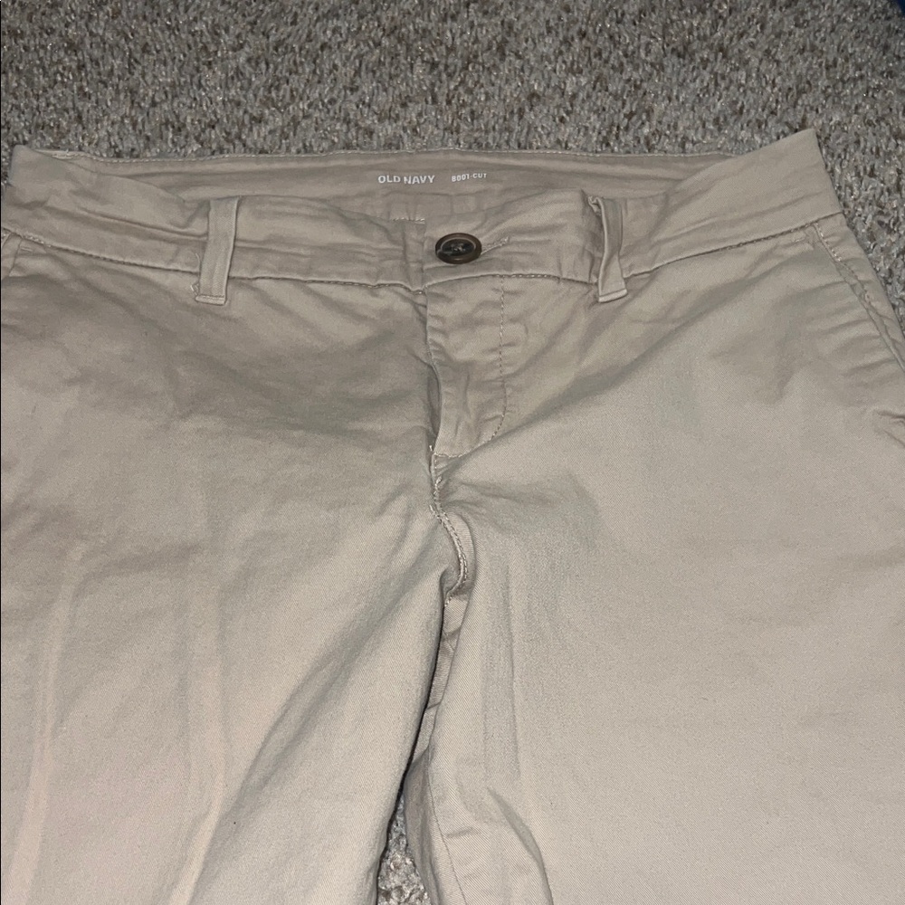 Old Navy Beige Casual Trousers